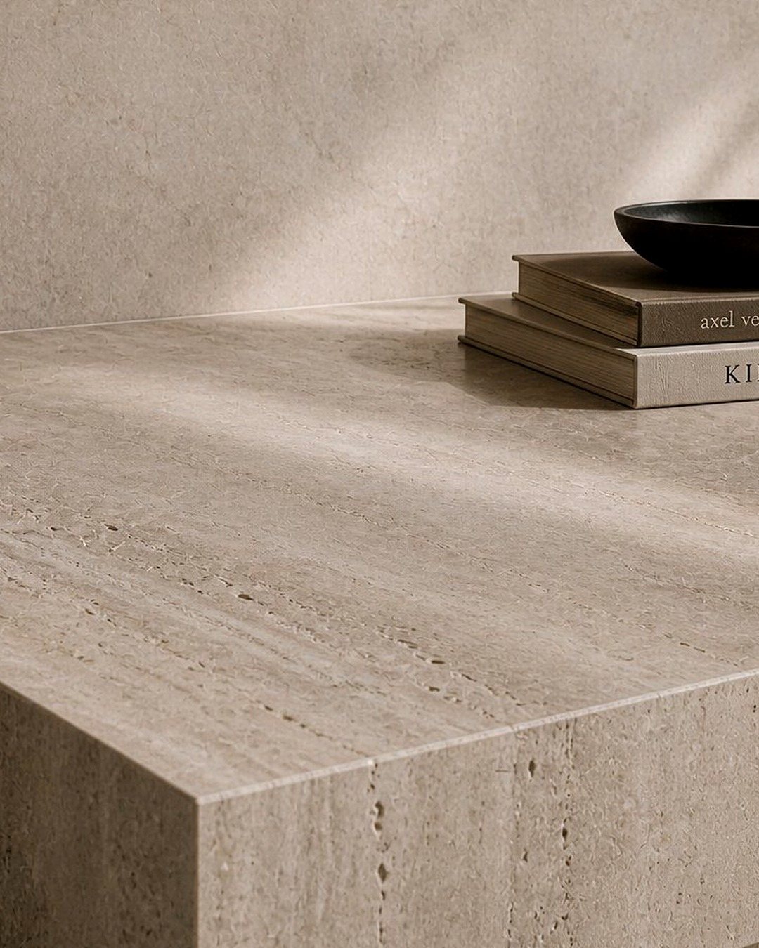 OTTO material study — travertine and warm stone