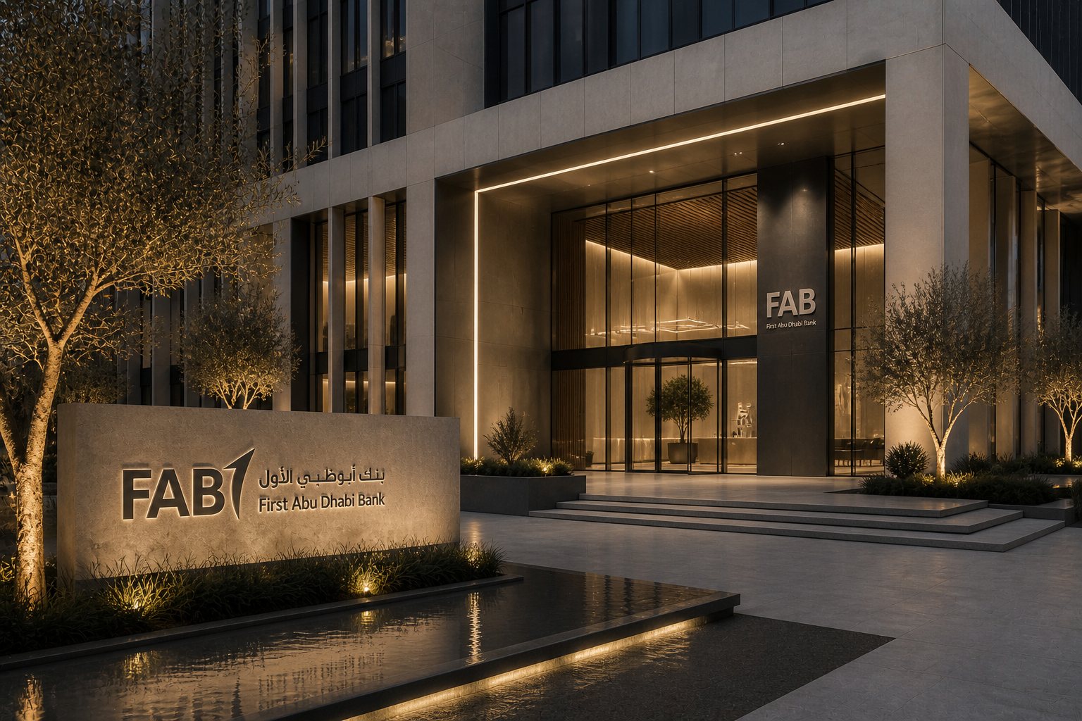 Corporate interior lobby